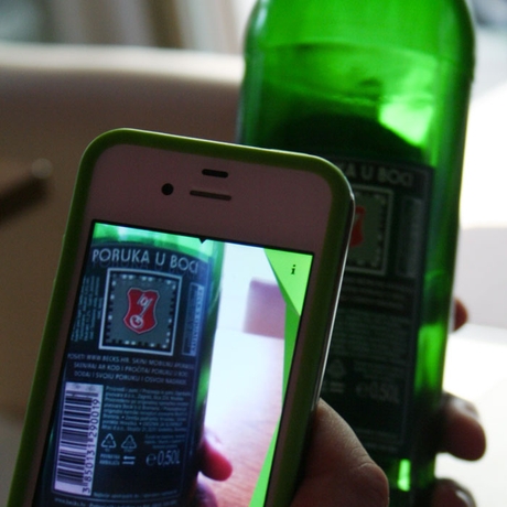 Beck's Message in a Bottle App in Use 1