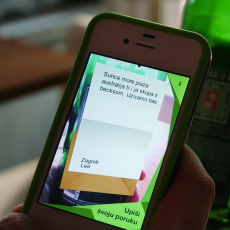 Beck's Message in a Bottle App in Use 4